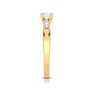 2-Carat Solitaire Diamond Shank 18K Yellow Gold with Hidden Heart JL AU LG G-118Y-E   Jewelove.US