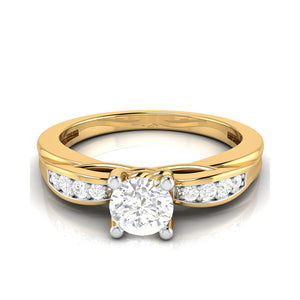 2-Carat Solitaire Diamond Shank 18K Yellow Gold with Hidden Heart JL AU LG G-118Y-E   Jewelove.US