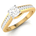 Load image into Gallery viewer, 30-Pointer Solitaire 18K Yellow Gold Diamond Shank Ring JL AU G 120Y   Jewelove.US
