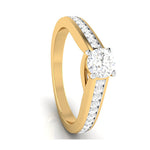 Load image into Gallery viewer, 2-Carat Lab Grown Solitaire 18K Yellow Gold Diamond Shank Ring JL AU LG G-120Y-E   Jewelove.US
