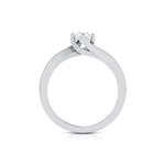 Load image into Gallery viewer, 1.50-Carat Lab Grown Solitaire Curvy Platinum Engagement Ring for Women JL PT LG G-124-C
