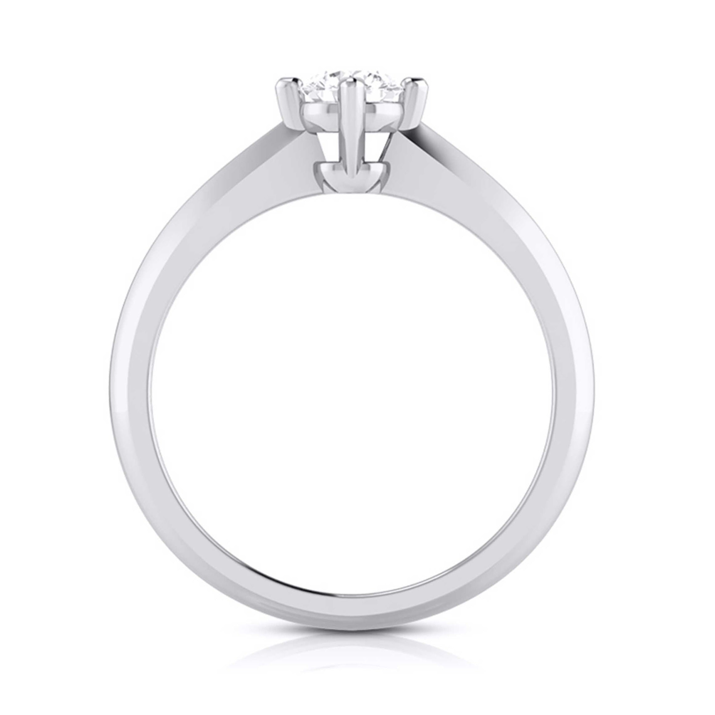 50-Pointer Platinum Solitaire Engagement Ring JL PT G 121-B   Jewelove.US