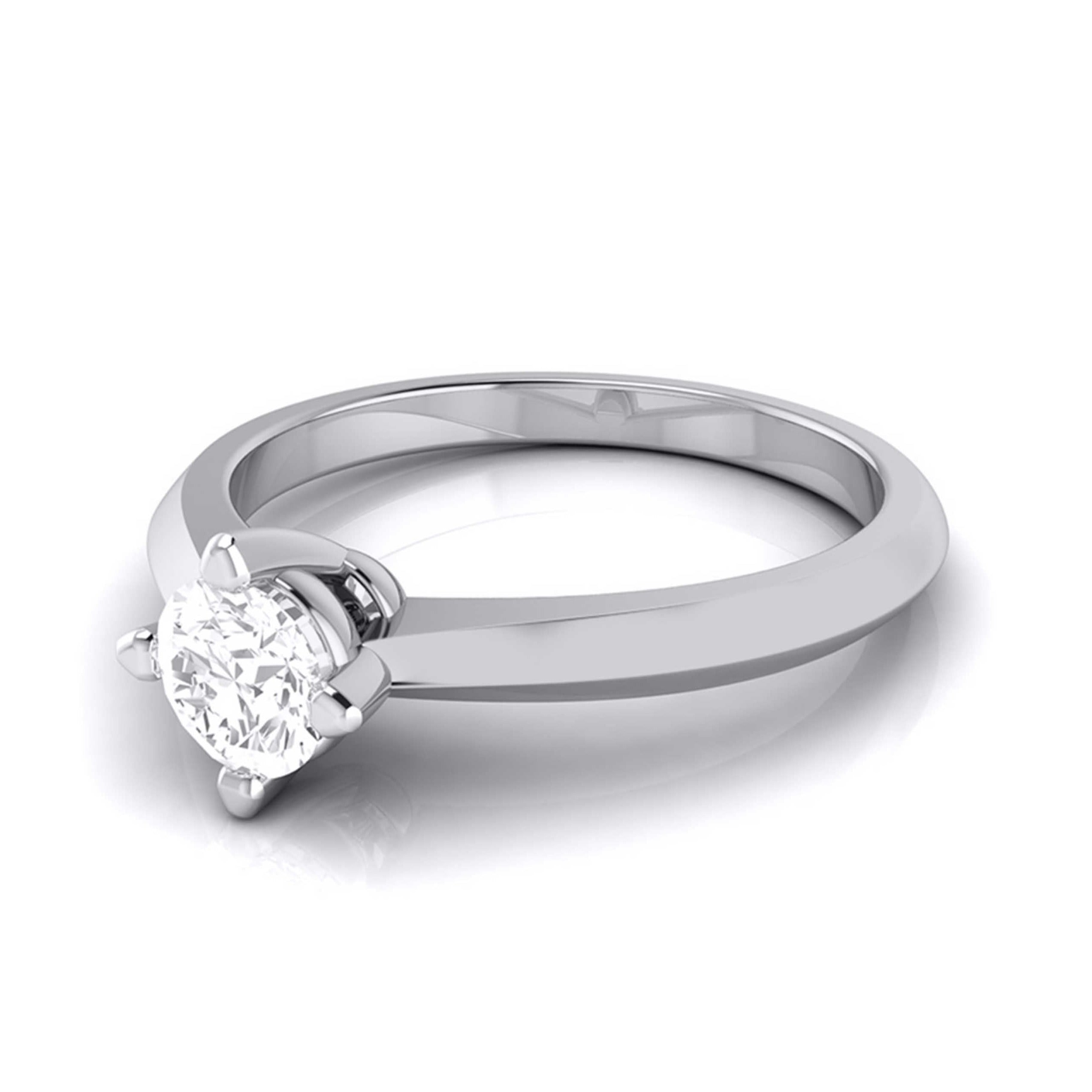 50-Pointer Platinum Solitaire Engagement Ring JL PT G 121-B   Jewelove.US