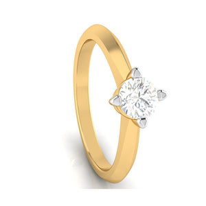 1-Carat Lab Grown Solitaire 18K Yellow Gold Ring JL AU LG G-121Y-D   Jewelove.US