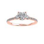 Load image into Gallery viewer, 30-Pointer Heart Cut Solitaire Diamond Split Shank 18K Rose Gold Ring JL AU 1243R   Jewelove.US
