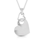 Load image into Gallery viewer, Interlinked Hearts Plain Platinum Pendant JL PT P 8108   Jewelove.US
