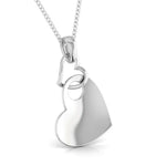 Load image into Gallery viewer, Interlinked Hearts Plain Platinum Pendant JL PT P 8108   Jewelove.US
