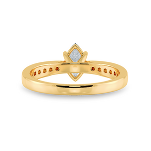 30-Pointer Marquise Cut Solitaire Diamond Shank 18K Yellow Gold Ring JL AU 1282Y   Jewelove.US