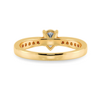 Load image into Gallery viewer, 30-Pointer Pear Cut Solitaire Diamond Shank 18K Yellow Gold Ring JL AU 1284Y   Jewelove.US
