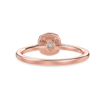 Load image into Gallery viewer, 30-Pointer Cushion Cut Solitaire Halo Diamond Shank 18K Rose Gold Ring JL AU 1287R   Jewelove.US
