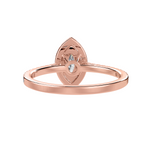 Load image into Gallery viewer, 30-Pointer Marquise Cut Solitaire Halo Diamond Shank 18K Rose Gold Ring JL AU 1290R   Jewelove.US
