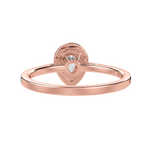 Load image into Gallery viewer, 30-Pointer Pear Cut Solitaire Halo Diamond Shank 18K Rose Gold Ring JL AU 1292R   Jewelove.US
