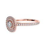 Load image into Gallery viewer, 30-Pointer Cushion Cut Solitaire Double Halo Diamond Shank 18K Rose Gold Ring JL AU 1295R   Jewelove.US
