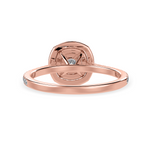 Load image into Gallery viewer, 30-Pointer Cushion Cut Solitaire Double Halo Diamond Shank 18K Rose Gold Ring JL AU 1295R   Jewelove.US
