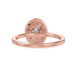 Load image into Gallery viewer, 30-Pointer Oval Cut Solitaire Double Halo Diamond Shank 18K Rose Gold Ring JL AU 1299R   Jewelove.US
