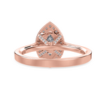 Load image into Gallery viewer, 30-Pointer Marquise Cut Solitaire Halo Diamond Shank 18K Rose Gold Ring JL AU 1326R   Jewelove.US
