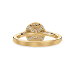 Load image into Gallery viewer, 30-Pointer Pear Cut Solitaire Halo Diamond Shank 18K Yellow Gold Ring JL AU 1327Y   Jewelove.US
