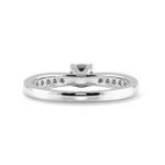 Load image into Gallery viewer, 30-Pointer Cushion Cut Solitaire Diamond Shank Platinum Engagement Ring JL PT 1279   Jewelove.US
