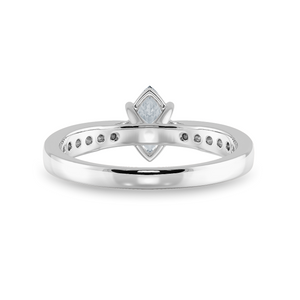 30-Pointer Marquise Cut Solitaire Diamond Shank Platinum Ring JL PT 1282   Jewelove.US