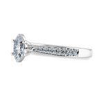 Load image into Gallery viewer, 30-Pointer Marquise Cut Solitaire Diamond Shank Platinum Ring JL PT 1282   Jewelove.US
