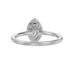 Load image into Gallery viewer, 70-Pointer Marquise Cut Solitaire Halo Diamond Shank Platinum Ring JL PT 1290-B   Jewelove.US
