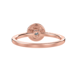 Load image into Gallery viewer, 30-Pointer Solitaire Halo Diamond Shank 18K Rose Gold Ring JL AU 1294R   Jewelove.US
