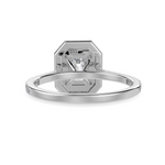 Load image into Gallery viewer, 30-Pointer Emerald Cut Solitaire Double Halo Diamond Shank Platinum Ring JL PT 1296   Jewelove.US
