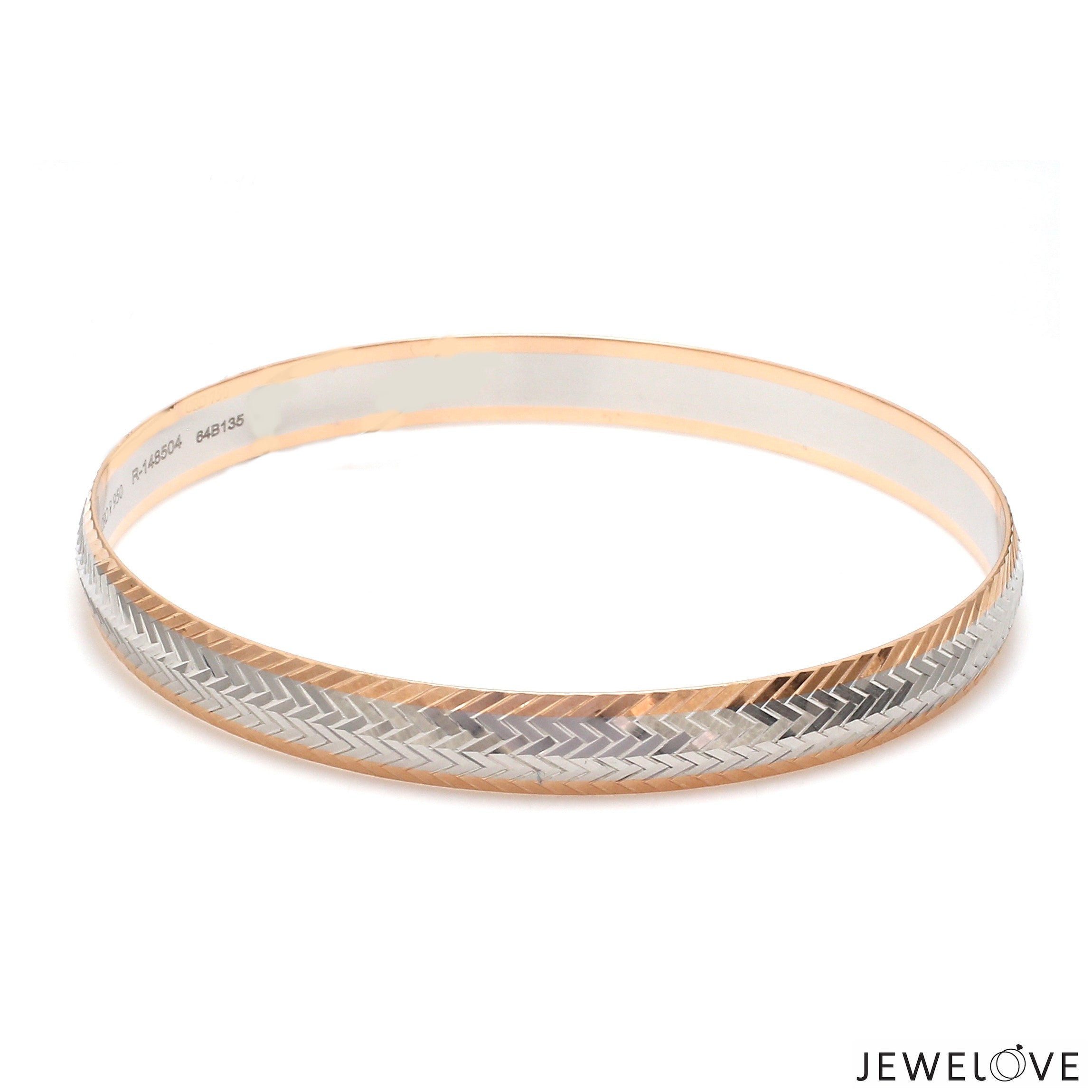 Men of Platinum | 8mm Kada with Rose Gold for Men JL PTB 1239