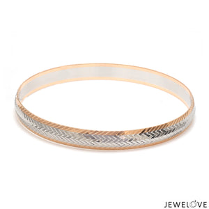 Men of Platinum | 8mm Kada with Rose Gold for Men JL PTB 1239