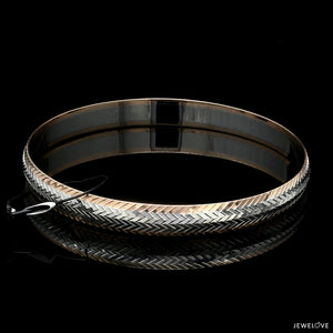 Men of Platinum | 8mm Kada with Rose Gold for Men JL PTB 1239