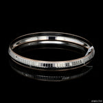 Load image into Gallery viewer, Men of Platinum | 7.75mm Double Box Line Kada with Rose Gold for Men JL PTB 1241
