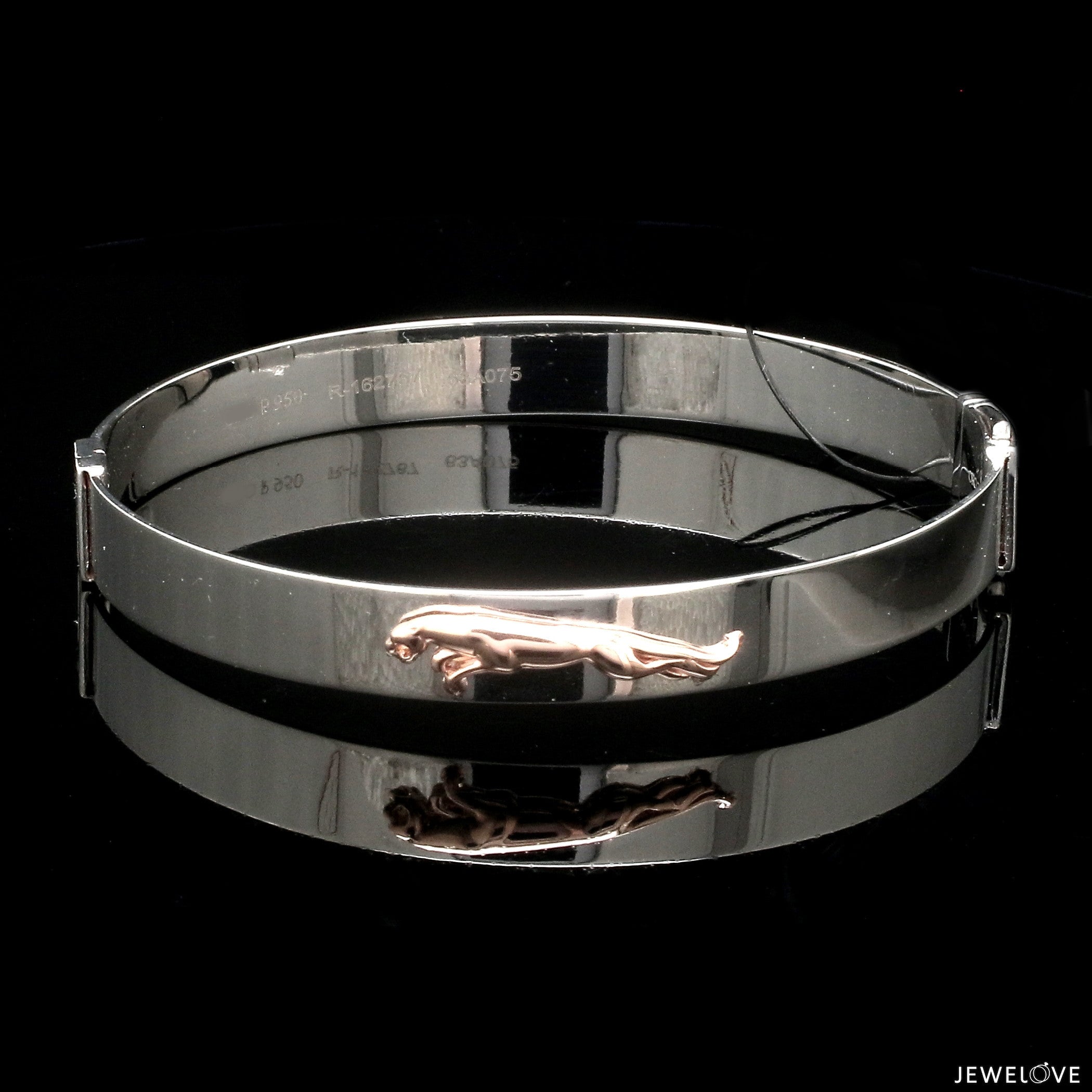 Men of Platinum | 8mm Bracelet with Rose Gold Jaguar for Men JL PTB 1242