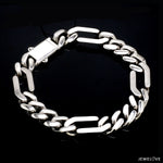 Load image into Gallery viewer, Men of Platinum | Platinum Bracelet with Brush Finish &amp; Hi-Polish for Men JL PTB 1253
