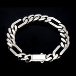 Load image into Gallery viewer, Men of Platinum | Platinum Bracelet with Brush Finish &amp; Hi-Polish for Men JL PTB 1253
