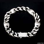 Load image into Gallery viewer, Men of Platinum | Platinum Bracelet with Brush Finish &amp; Hi-Polish for Men JL PTB 1254
