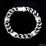 Load image into Gallery viewer, Men of Platinum | Platinum Bracelet with Brush Finish &amp; Hi-Polish for Men JL PTB 1254
