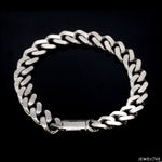 Load image into Gallery viewer, Men of Platinum | 9.5mm Platinum Bracelet with Brush Finish for Men JL PTB 1255
