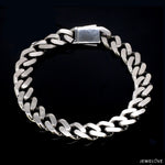 Load image into Gallery viewer, Men of Platinum | 9.5mm Platinum Bracelet with Brush Finish for Men JL PTB 1255
