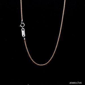 Platinum & Rose Gold Unisex Chain JL PT CH 1128   Jewelove.US