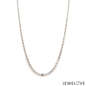 Platinum Oval Links Chain for Men JL PT CH 1199   Jewelove.US