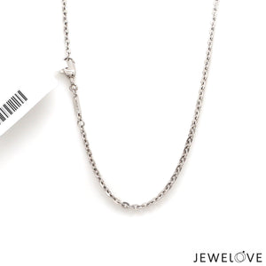 Platinum Oval Links Chain for Men JL PT CH 1199   Jewelove.US