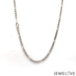 Load image into Gallery viewer, 2.5mm Japanese Platinum Figaro Chain for Men JL PT CH 1211-A   Jewelove.US
