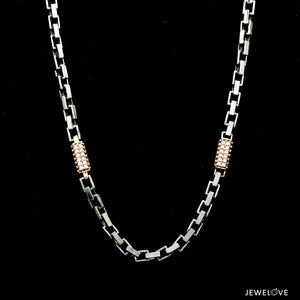 Men of Platinum | 18K Rose Gold Diamond Chain for Men JL PT CH 1325