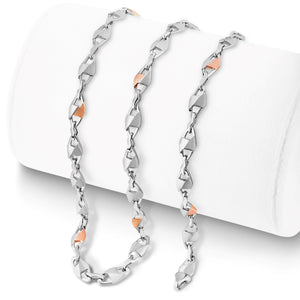 Men of Platinum | Rose Gold Fusion Chain for Men JL PT CH 1244   Jewelove.US