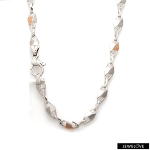 Men of Platinum | Rose Gold Fusion Chain for Men JL PT CH 1244   Jewelove.US