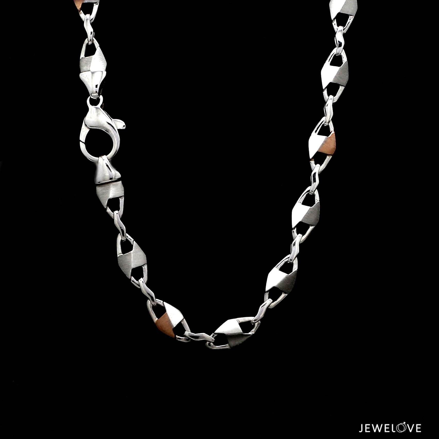 Men of Platinum | Rose Gold Fusion Chain for Men JL PT CH 1244   Jewelove.US