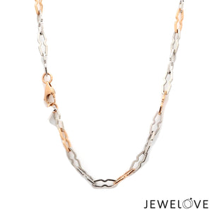 3.75mm Men of Platinum | Rose Gold Links Chain for Men JL PT CH 1249-A   Jewelove.US