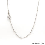 Load image into Gallery viewer, Platinum Japanese Cable Chain with Diamond Cut Balls for Women JL PT CH 1252
