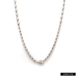 Load image into Gallery viewer, Graduation Shiny Platinum Diamond Cut Balls Chain for Women JL PT CH 1253   Jewelove.US
