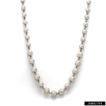 Load image into Gallery viewer, Graduation Shiny Platinum Diamond Cut Balls Chain for Women JL PT CH 1253   Jewelove.US
